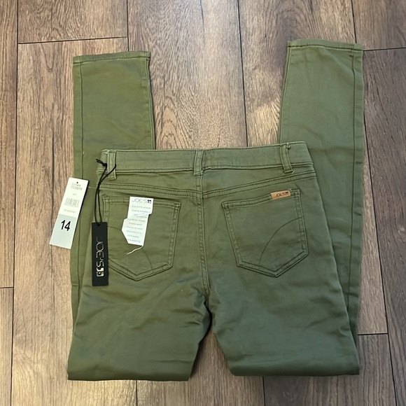 Joes jeans girls size 14 olive green ultra slim fit jegging - Picture 6 of 6